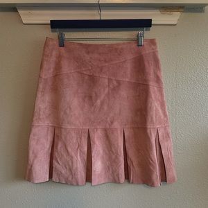 100% Leather Clothes By Revue Pink Skirt